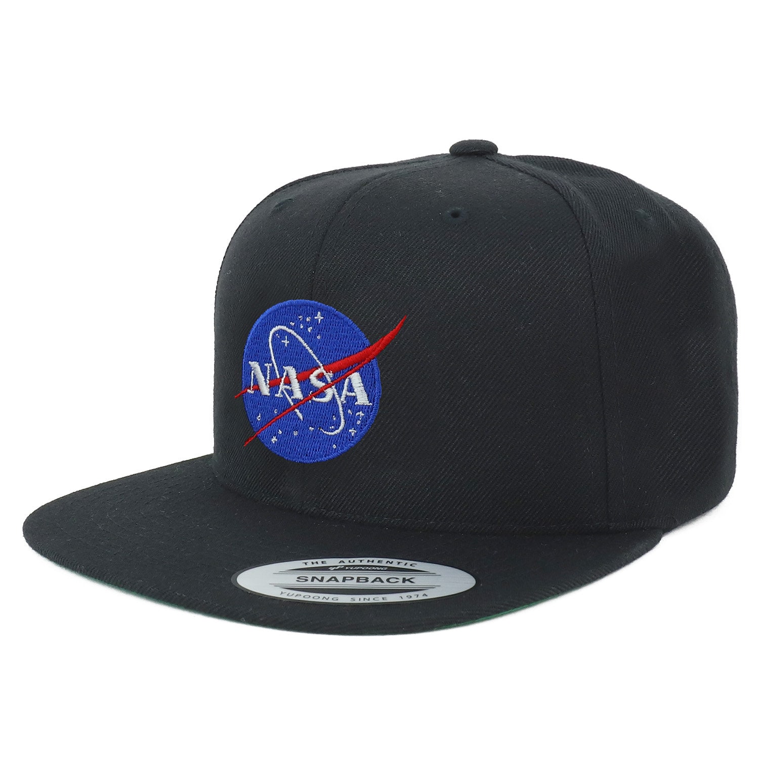 Oversize XXL NASA Insignia Embroidered Structured Flatbill Snapback Cap ...