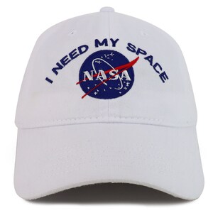 NASA I Need My Space Embroidered 100% Brushed Cotton Soft Low Profile ...