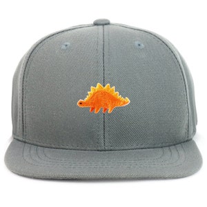 Oversize XXL Stegosaurus Patch Structured Flatbill Snapback Cap for Big Heads(KP0035-AC-7011XXL)