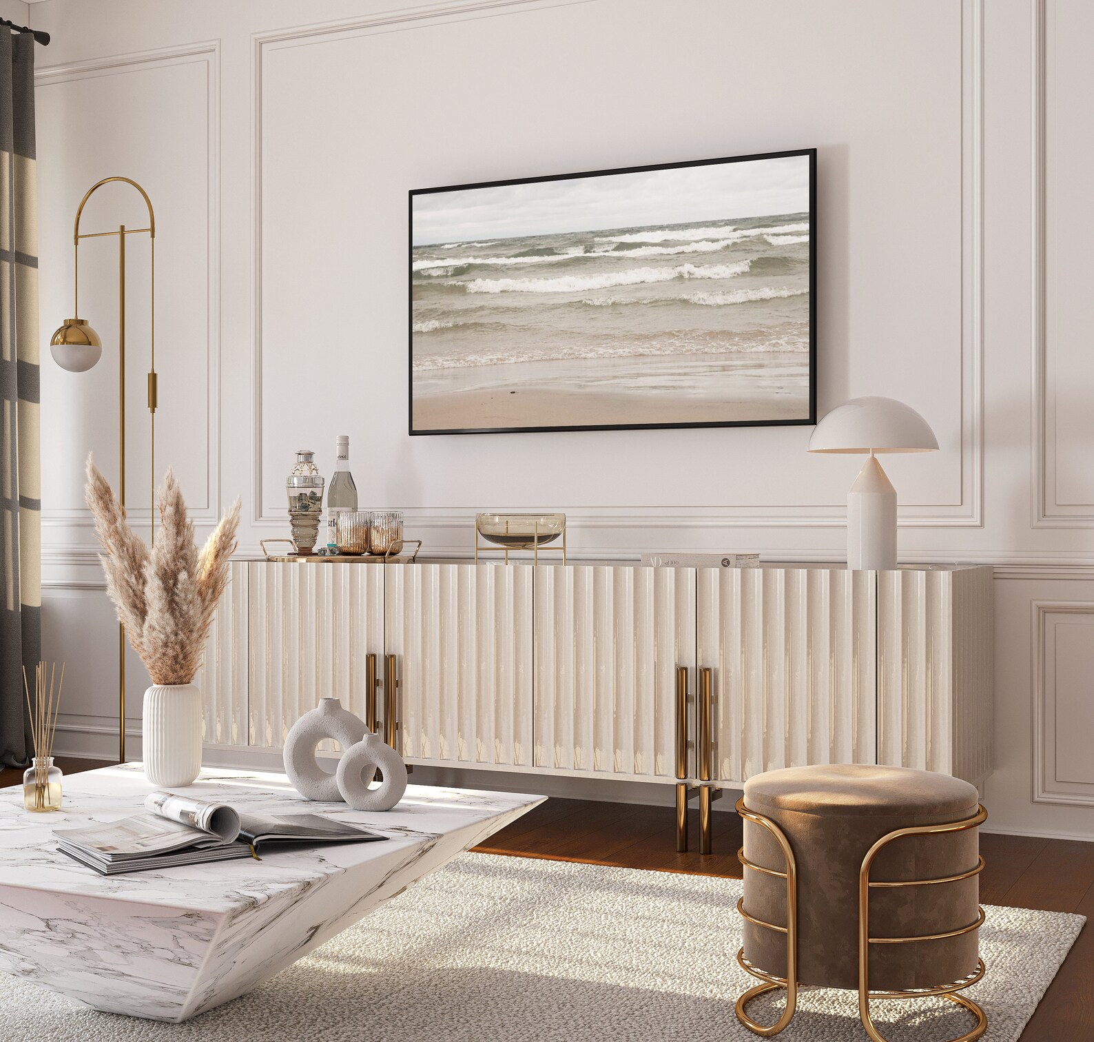 Wasaga Beach Frame TV Art, Instant Download TV Decor, Samsung Frame Art