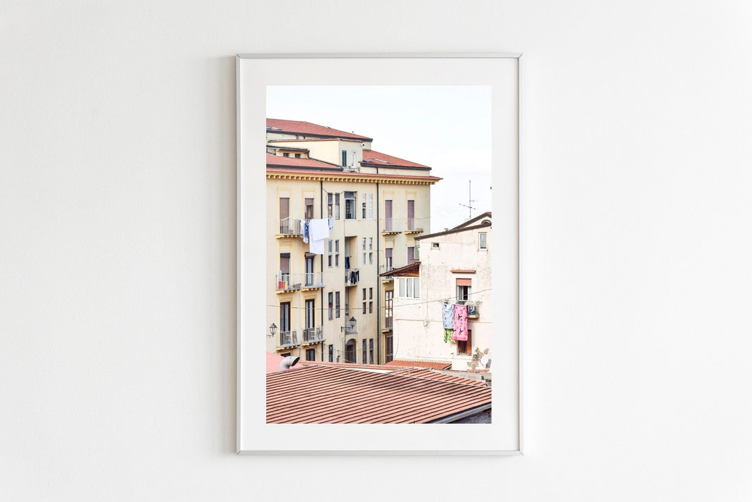 Pastel Buildings in Sorrento Italy Print Photography Print - Etsy