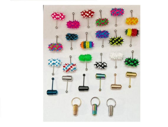 Vibrating Tongue Barbell Rings With 2 Batteries 316L Surgical Steel 14G  Body Jewelry - Etsy