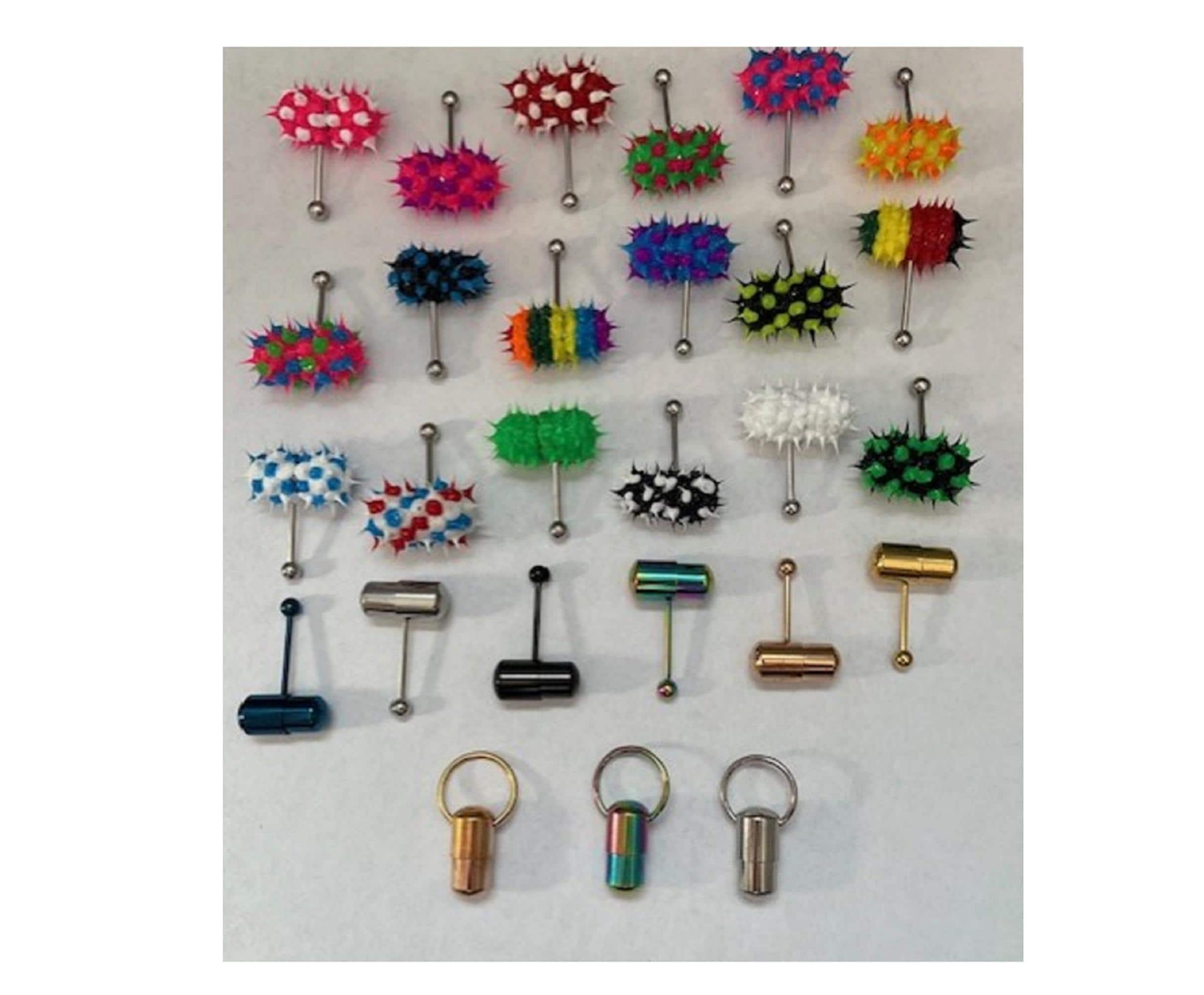 Vibrating Tongue Barbell Rings With 2 Batteries 316L Surgical Steel 14G Body Jewelry - Etsy Vibrating Tongue Barbell Rings With 2 Batteries 316L Surgical Steel 14G Body Jewelry - Etsy