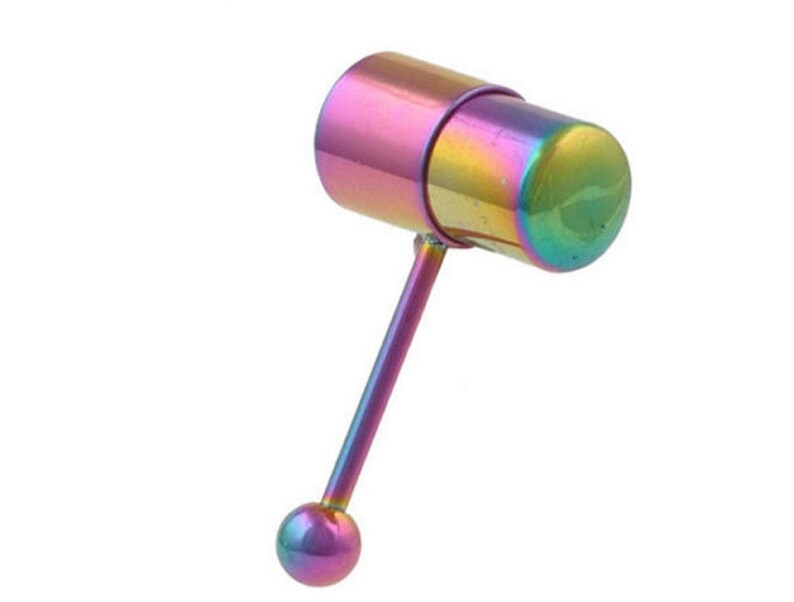 Vibrating Tongue Barbell Rings With 2 Batteries Body Jewelry Etsy