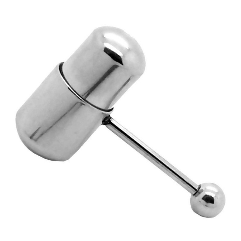 Stainless Steel Vibrating Tongue Barbell Ring Body Jewelry Etsy