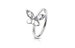 Clear CZ Silver Butterfly Bendable Pierced Nose Cartilage Hoop Ring Piercing Body Jewelry 