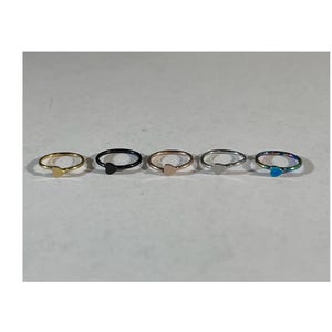 Heart Hoop 316L Surgical Steel 20G Nose Ring Body Jewelry