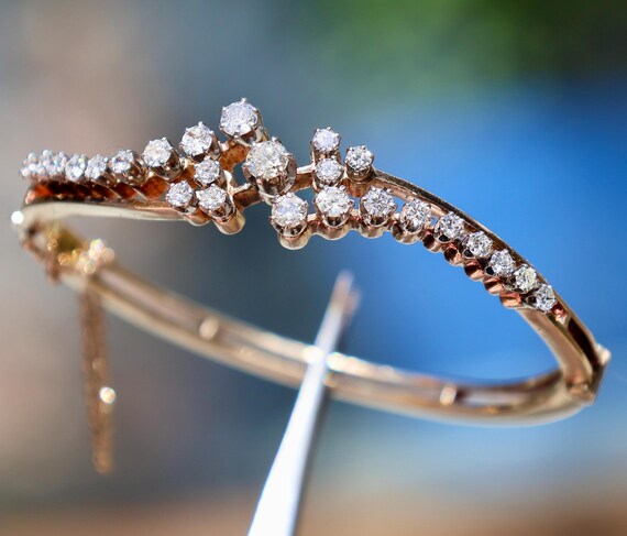 14K Solid Yellow Gold SOLID 2.05Cttw Natural Diam… - image 5