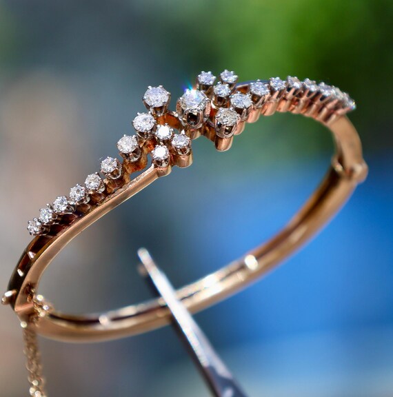 14K Solid Yellow Gold SOLID 2.05Cttw Natural Diam… - image 3