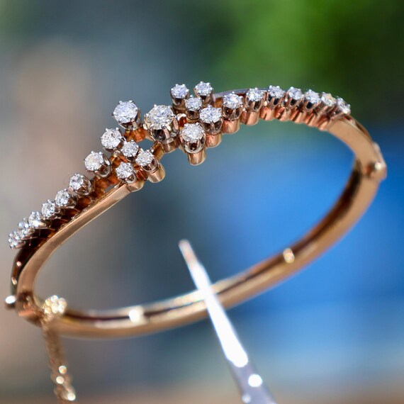 14K Solid Yellow Gold SOLID 2.05Cttw Natural Diam… - image 4