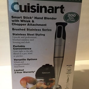 Cuisinart CSB-77 Smart Stick Hand Blender with Whisk and Chopper Attachments