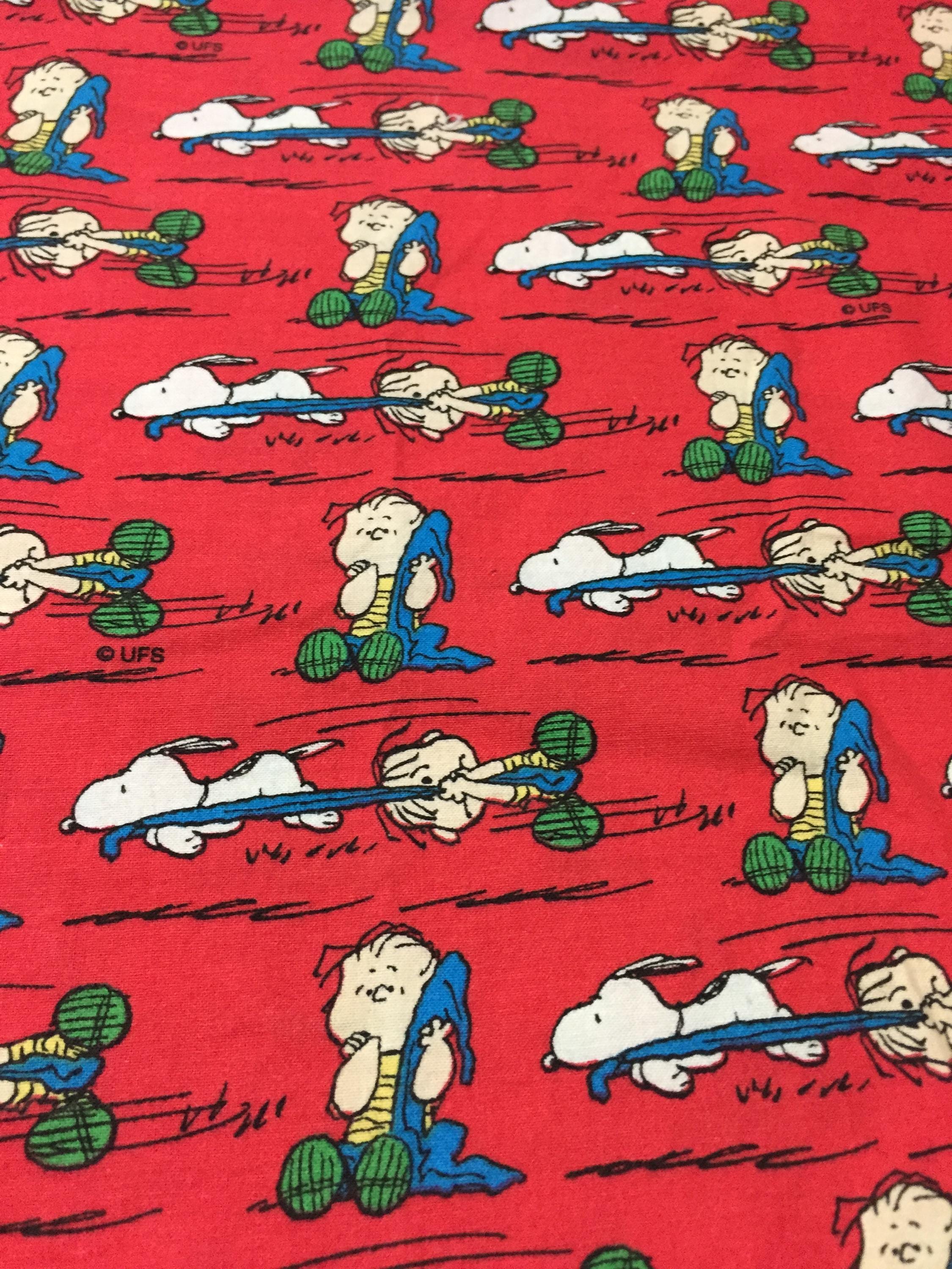 スヌーピー vintage ファブリック Vintage Snoopy Fabric - Etsy