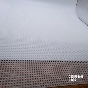 Buyer's Choice Of 1-7 Count Mesh Plastic Canvas Sheet Lilac, Mint Green, Clear, Brown, Light Mauve image 2