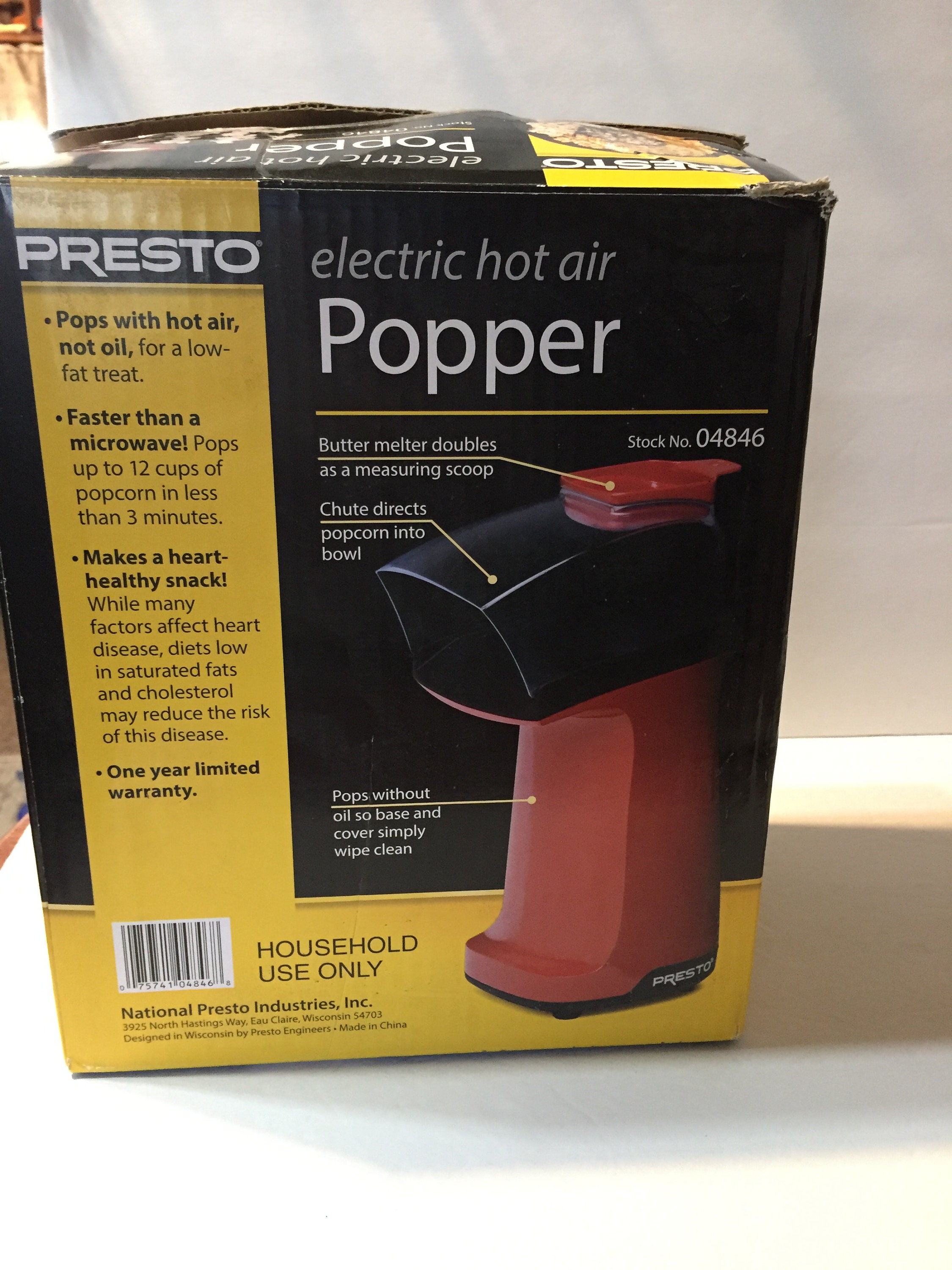 Popcorn Maker with Butter Melter