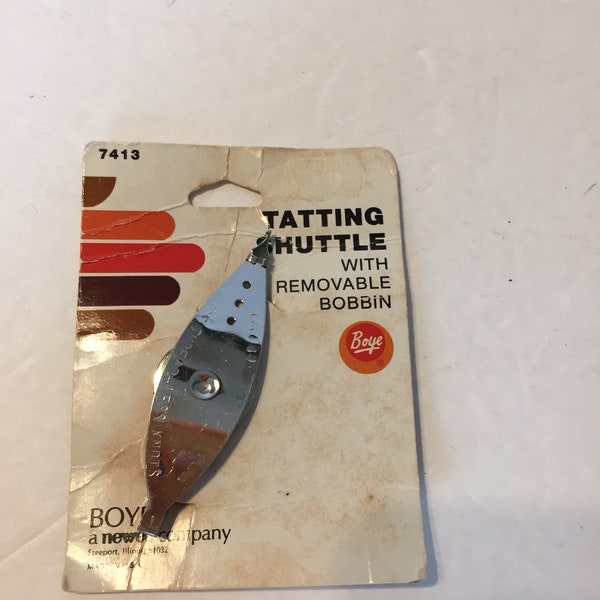 Vintage Boye Tatting Shuttle With Removable Bobbin