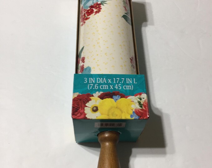 Pioneer Woman Ree Drummond Fancy Flourish Ceramic Rolling Pin New Boxed