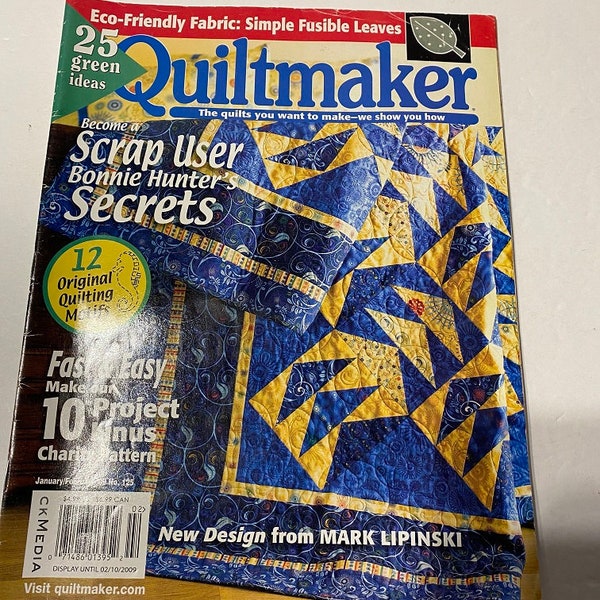 Quiltmaker Magazine January/February 2009