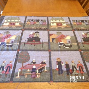 Buyer's Choice Almost Amish Fabric Panel By Fabric Expressions For RJR Fashion Fabrics Or Season Of Harvest Leslie Beck Banner