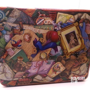 Department 56 Hinged Lidded Memories Tin Collage Objects