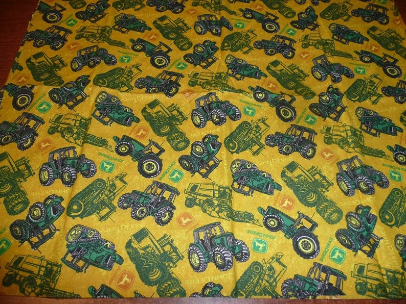 Fabric *Choose design* John Deere tractors craft panel cotton quilting
