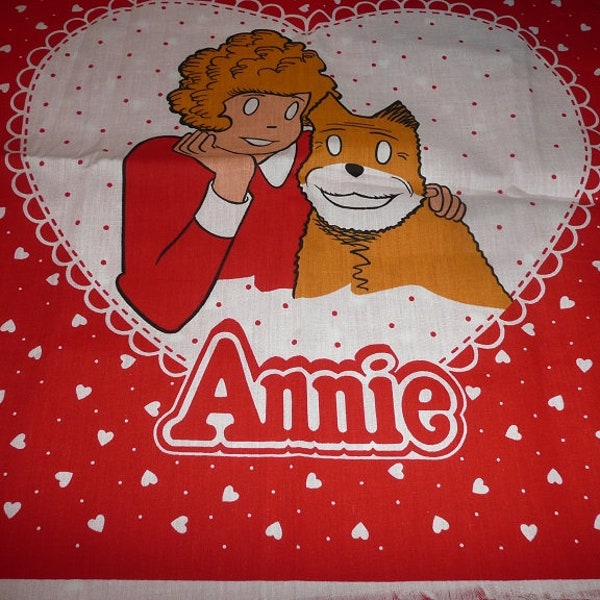 Little Orphan Annie  Pillow Fabric Panel