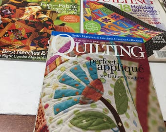 American Patchwork & Quilting Magazine 2006 February, October , December