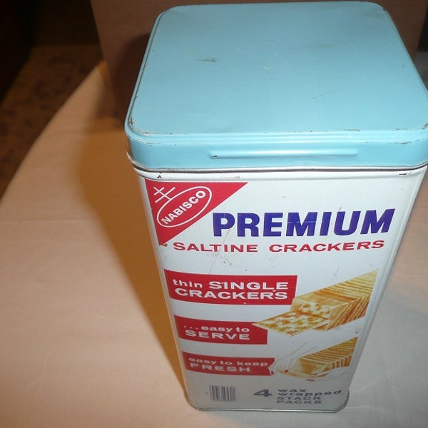 Nabisco Saltine 1969 Vintage Tin