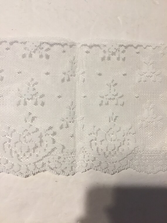 By the Yard Flat Lace Ecru or White Color 4 1 2 Inch Wide Your Choice Etsy