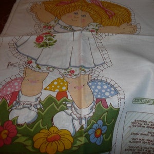 Buyer's Choice Vintage Cabbage Patch Kids Fabric Pillow/Toy Panel 4 Choices