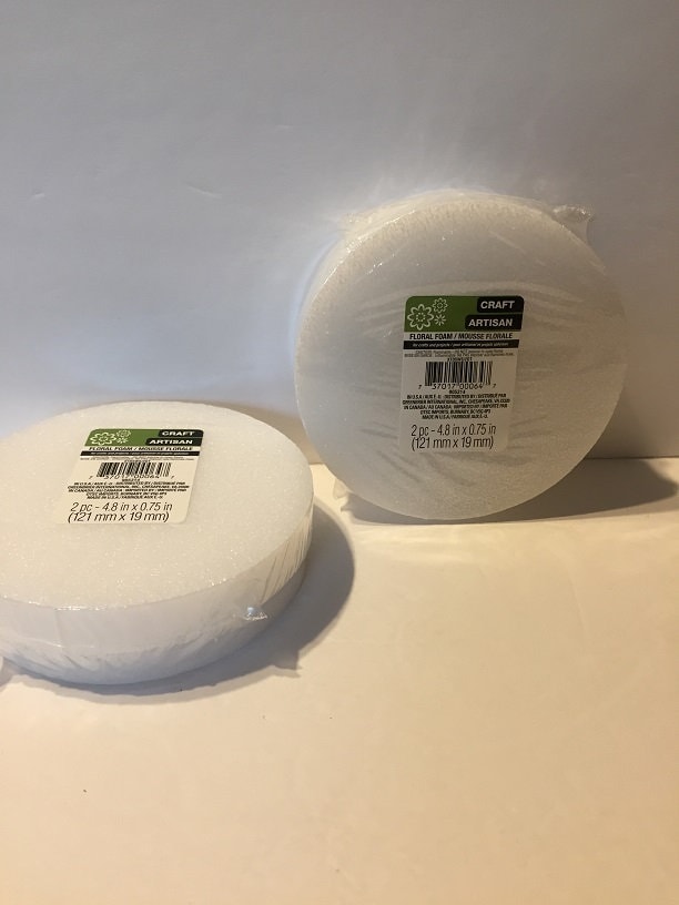 Round Oval Foam Discs 3 1/2 X 1 3/4, 3.5 Inches by 1.75 Inches