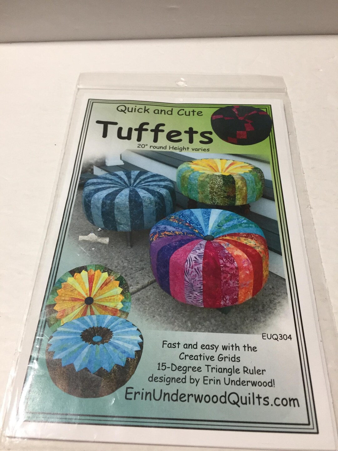 Tuffet Ruler Quick and Cute Tuffets Ottomans Erin Underwood Quilts Sewing Pattern ...