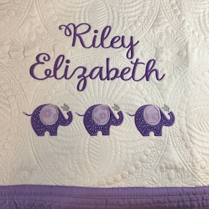 Monogram Baby Blanket, Personalized Baby Quilt, Monogrammed Baby Quilt, Baby Blanket, New Baby Girl Quilt, Baptism Gift, Baby Shower Gift