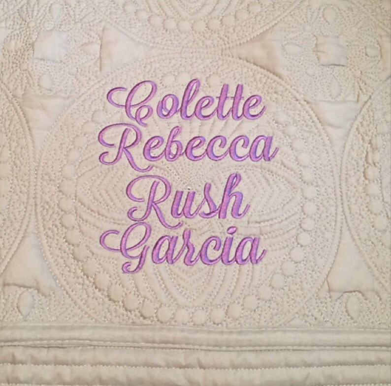 Personalized Baby Quilt, Baby Quilt, Monogrammed Baby Quilt, Cotton Quilt, Baptism Gift, Baby Shower Gift image 1