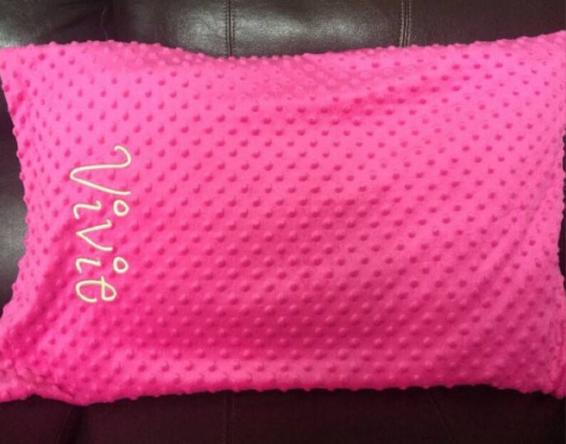 Personalized Pillow Case Minky Pillow Case Monogrammed Etsy