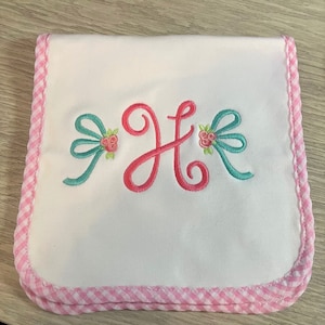 Monogram Burp Cloth, Burp Cloth, Boys Burp Cloth, Baby Shower Gift, Newborn Gift
