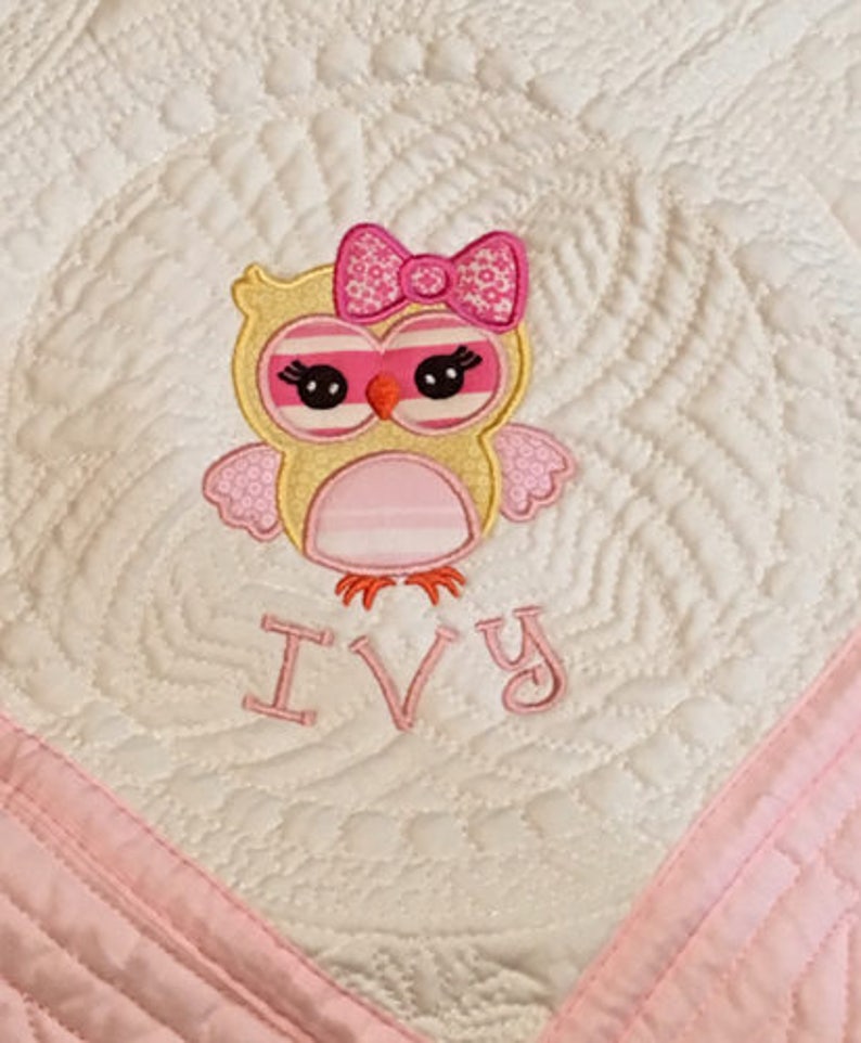 Monogram Baby Blanket Personalized Baby Quilt Baby Quilt Etsy