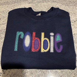 Monogram Sweatshirt, Custom Name Sweatshirt, Kids Personalized Shirt, YOUTH Personalized Sweatshirt,  Valentines Day Gift, Birthday Gift