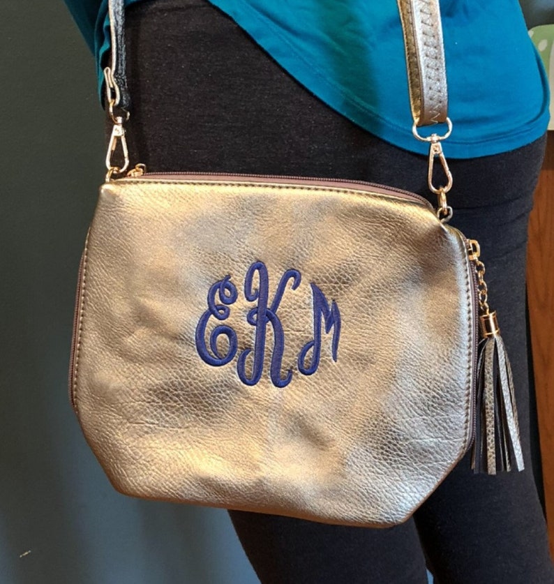 Monogram Crossbody Purse Crossbody Purse Monogrammed Purse Etsy
