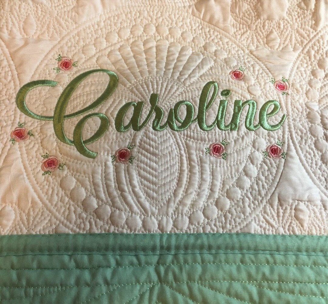 Personalized Baby Quilt, Monogram Baby Blanket, Monogrammed Baby Quilt