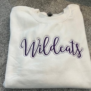 School Mascot Sweatshirt, School Sweatshirt, Team Name Personalized Sweatshirt, Mascot Embroidered Sweatshirt, Spirit Shirt
