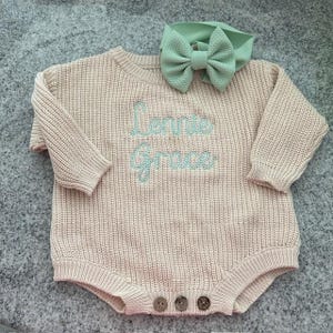 Personalized Baby Sweater, Custom Name Sweater, Baby Shower Gift, New Baby Gift, Embroidered Name Sweater, Toddler Monogram Sweater