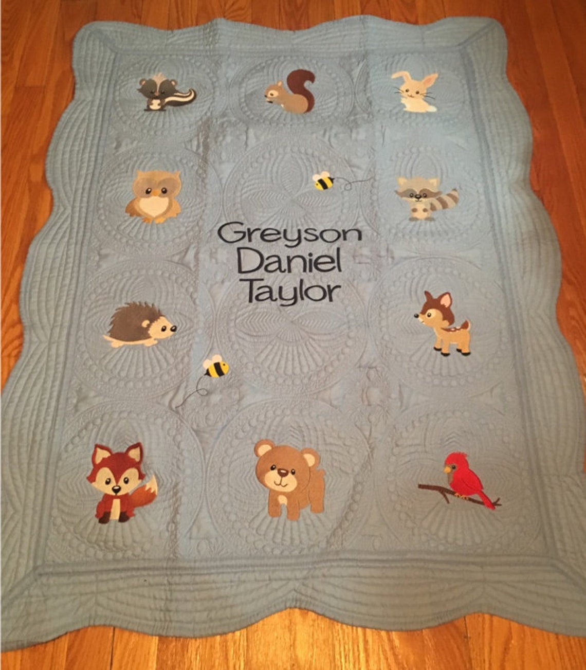 Personalized Baby Quilt Baby Quilt Monogrammed Baby Quilt Etsy