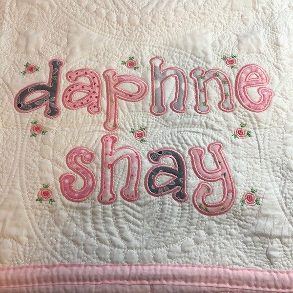 Baby Quilt, Personalized Baby Quilt, Monogrammed Baby Quilt, Cotton Quilt, Baptism Gift, Baby Shower Gift