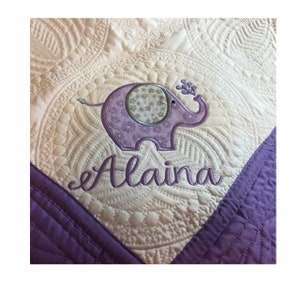 Monogram Baby Blanket, Personalized Baby Quilt, Baby Quilt, Monogrammed Baby Quilt, New Baby Girl Gift, Baptism Gift, Baby Shower Gift