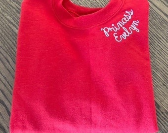 Monogram Sweatshirt, Neckline Collared Sweatshirt, Custom Name Sweatshirt, Kids Personalized Shirt, YOUTH Personalized Sweatshirt