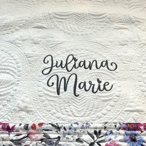 Monogram Baby Blanket, Personalized Baby Quilt, Monogrammed Baby Quilt, Baby Blanket, Baptism Gift, Baby Shower Gift