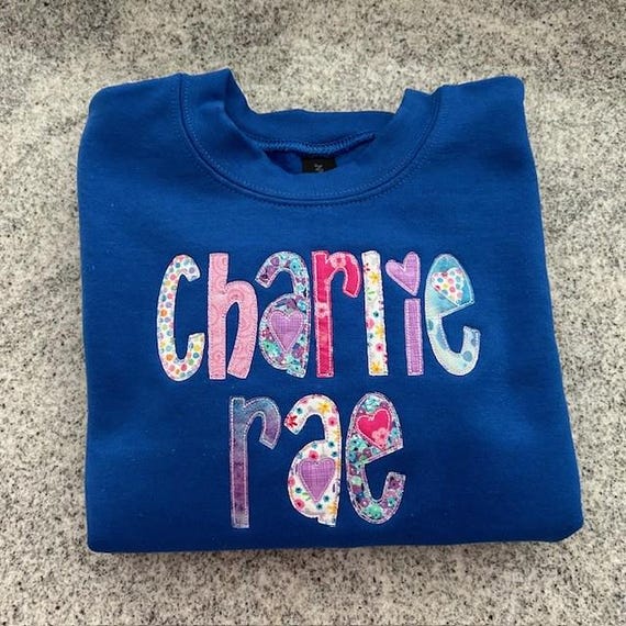 Monogram Sweatshirt, Custom Name Sweatshirt, Kids Personalized Shirt, YOUTH Personalized Sweatshirt,  Valentines Day Gift, Birthday Gift