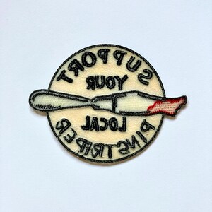 Support Your Local Pinstriper Iron-On Patch (4x3in) image 4