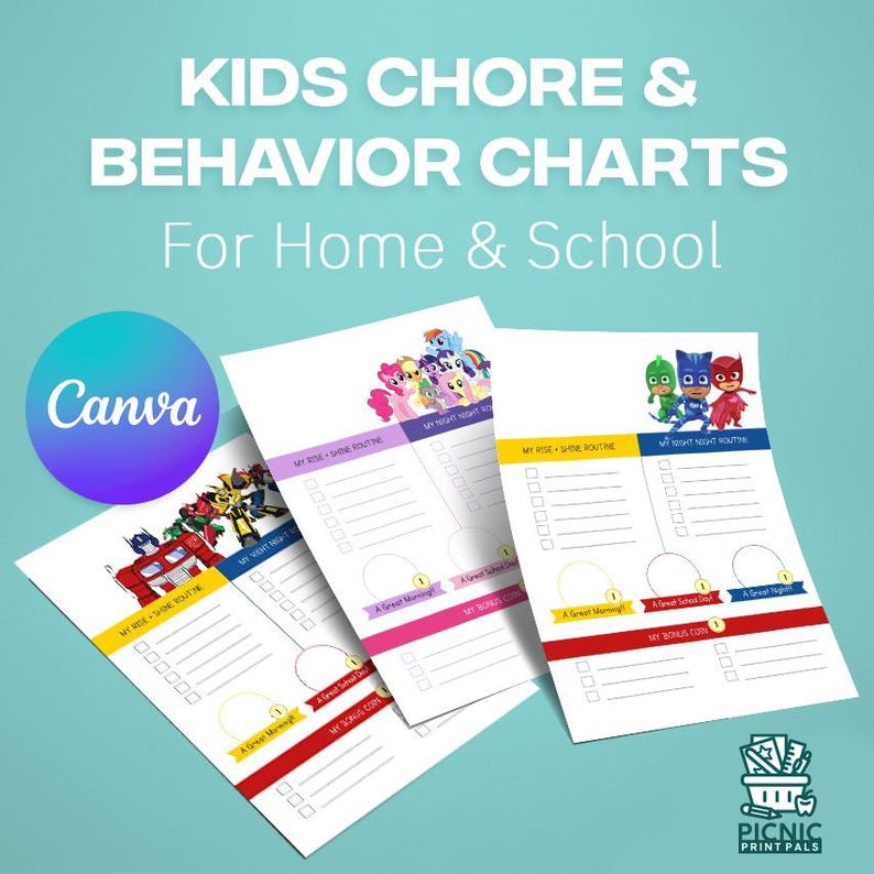 Pokemon - Kids Chore and Behavior Chart - Etsy