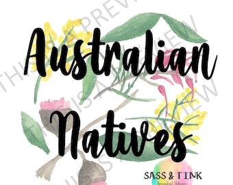 Watercolour Clipart - Australian Natives